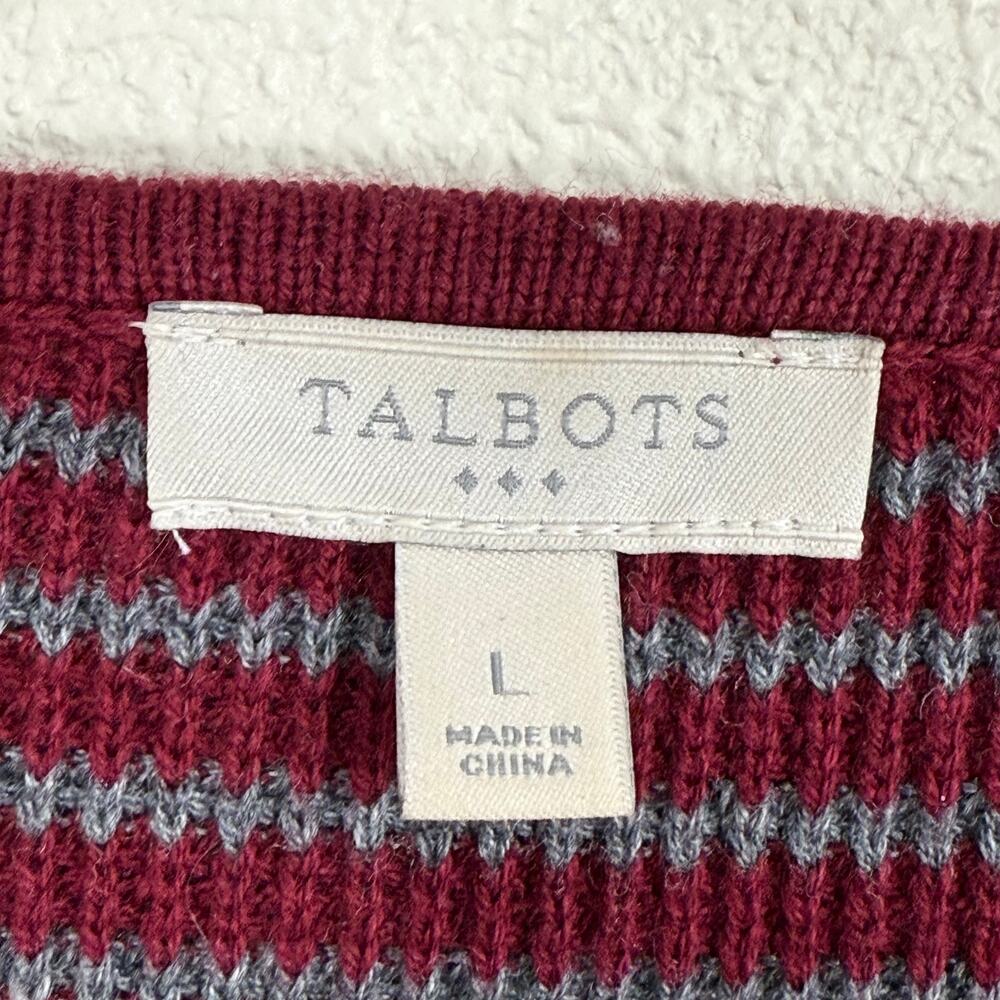 Talbots Multi Stripe Long Open Front Cardigan Swe… - image 4